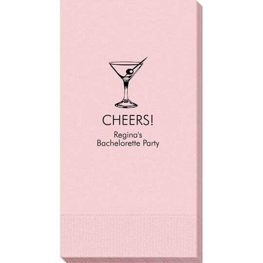 Martini Party Guest Towels